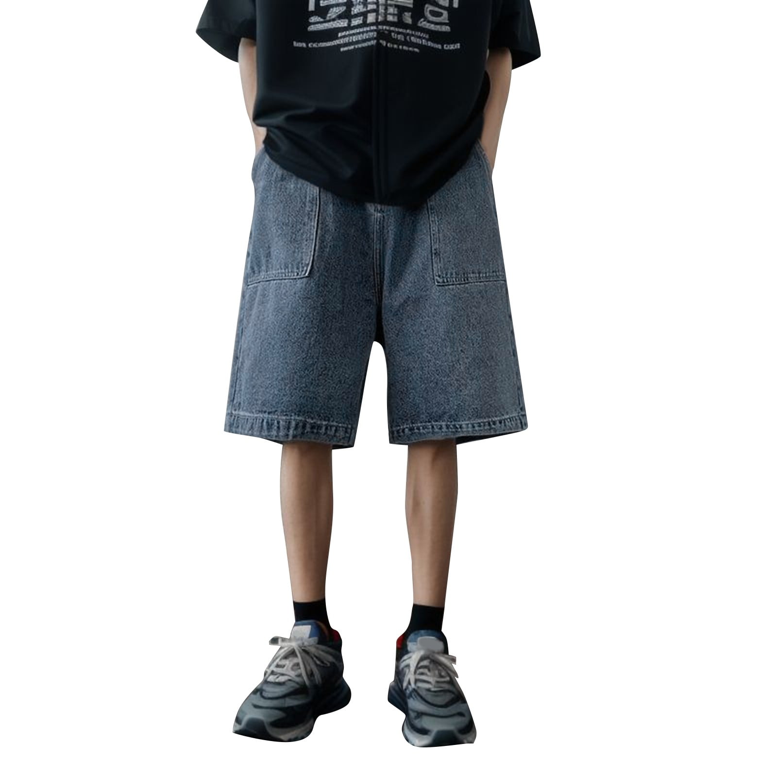 Himmake Summer Work Pants For Men Mens Denim Shorts Loose Fitting