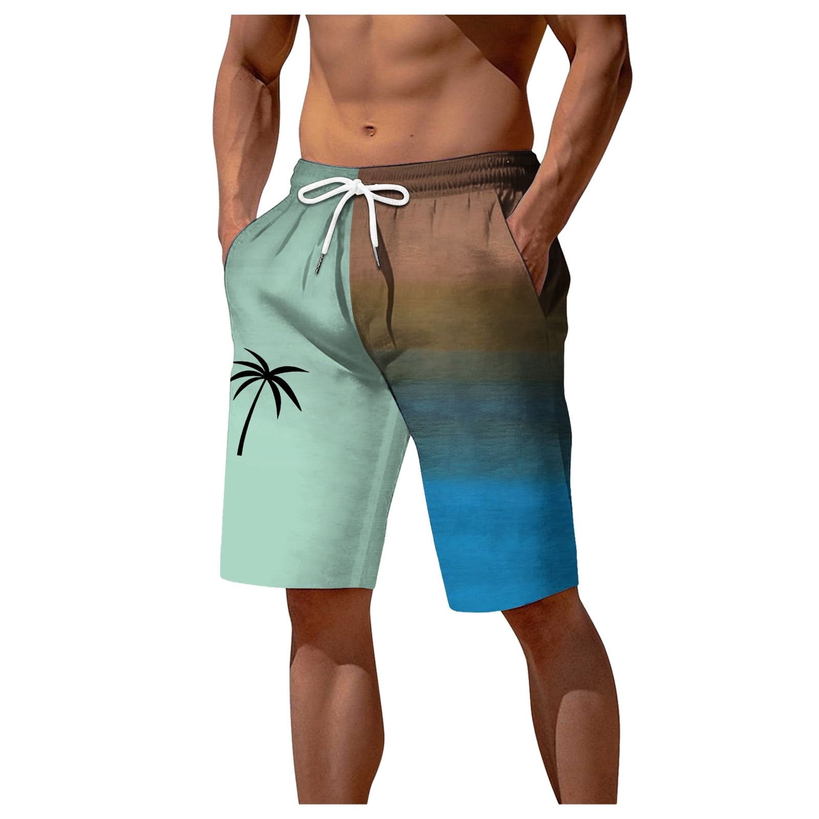 Himmake Swim Shorts for Men Orange Swim Trunks Men Summer Savings