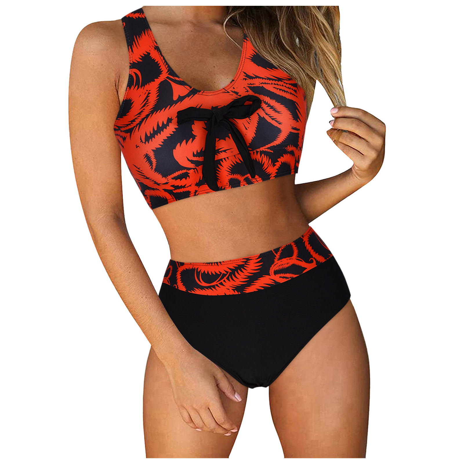 Himmake Two Piece Bathing Suits for Women Neon Bathing Suit Girdle