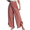Himmake Womens Lightweight Pants Womens Wide Leg Pants Capris for Women