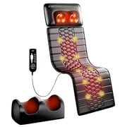Himouta Full Body Massage Mat with Heat, Detachable Massager Pad, 10 Vibrating Motors,Deep Tissue Pain Relief for Back,Leg Relax Gift for Mom Dad