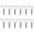 Hims 12Pcs SpringLatch Hooks Rabbit Cage Hooks Stainless Steel Pet