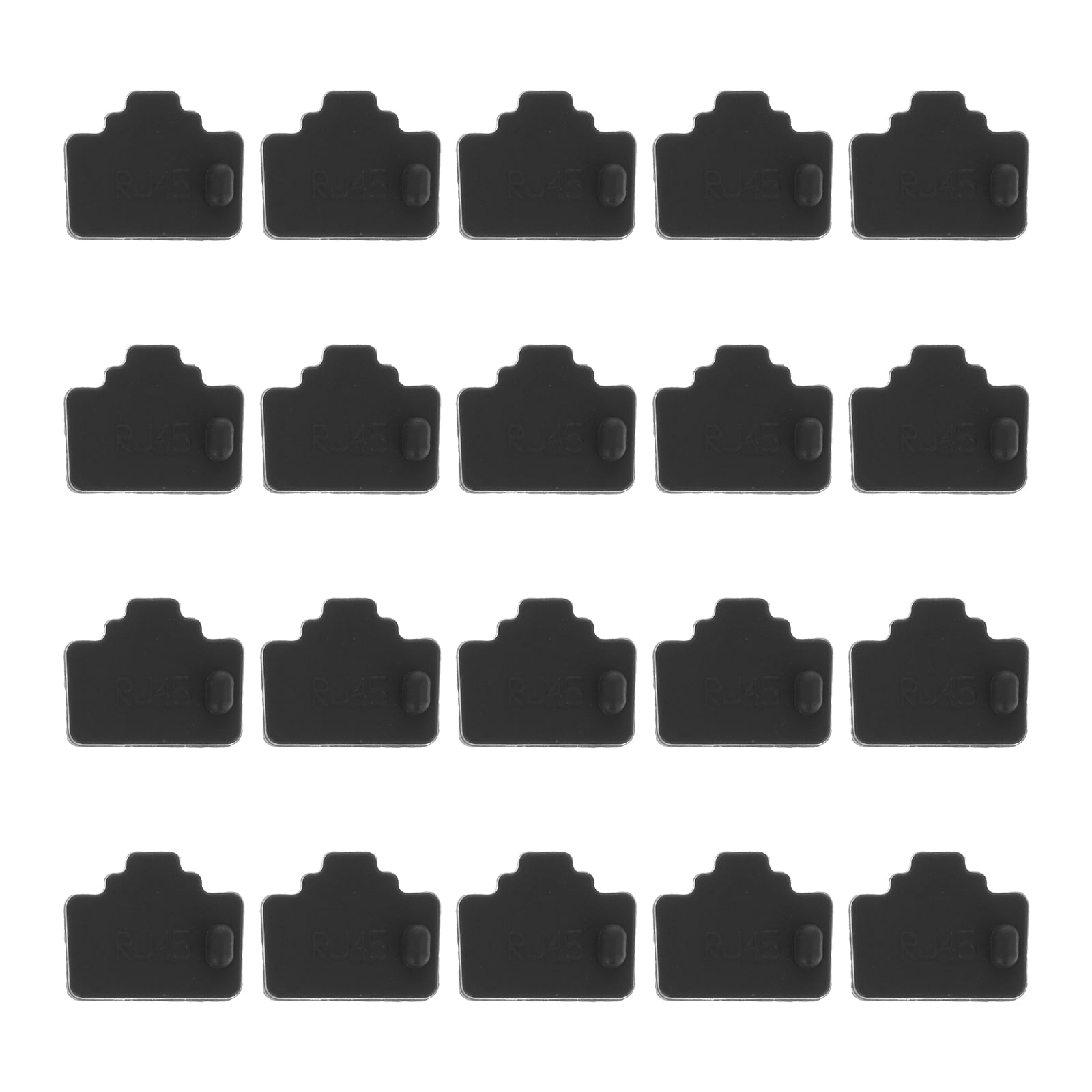Hims 20pcs Router Port Dust Cover RJ45 Dust Plug Hub Interface