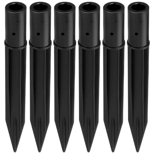 Hims 6Pcs Solar Lights Replacement Spikes Outdoor Ground Pole Stakes