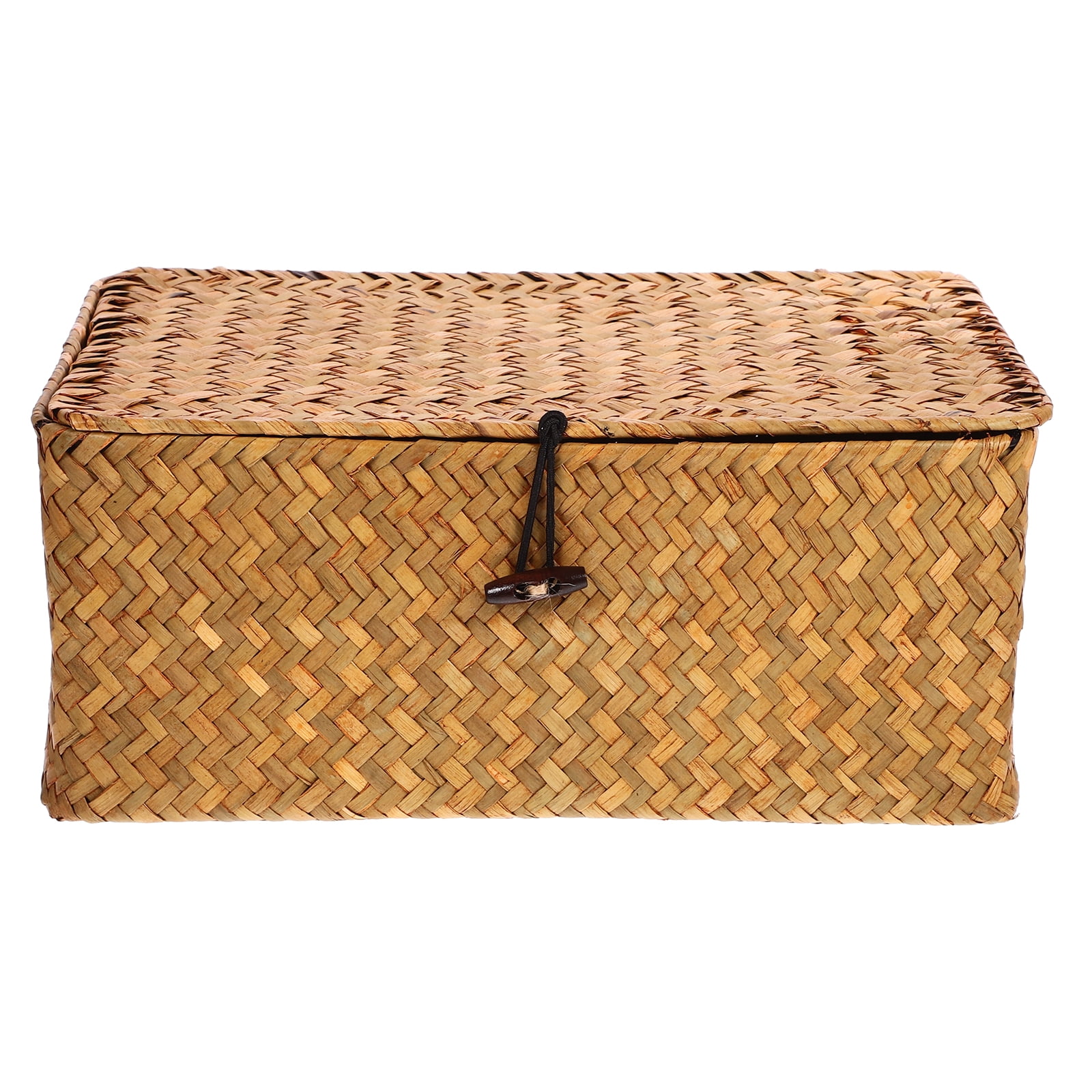 Hims New Seaweed With Button Woven Basket Straw Woven Debris Desktop
