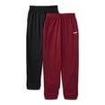 thumbnail image 1 of Hind Boys Athletic Performance Fleece Joggers, 2-Pack, Sizes 4-16, 1 of 3
