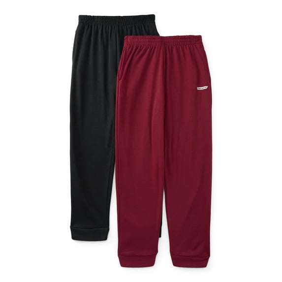 Hind Boys Athletic Performance Fleece Joggers, 2-Pack, Sizes 4-16