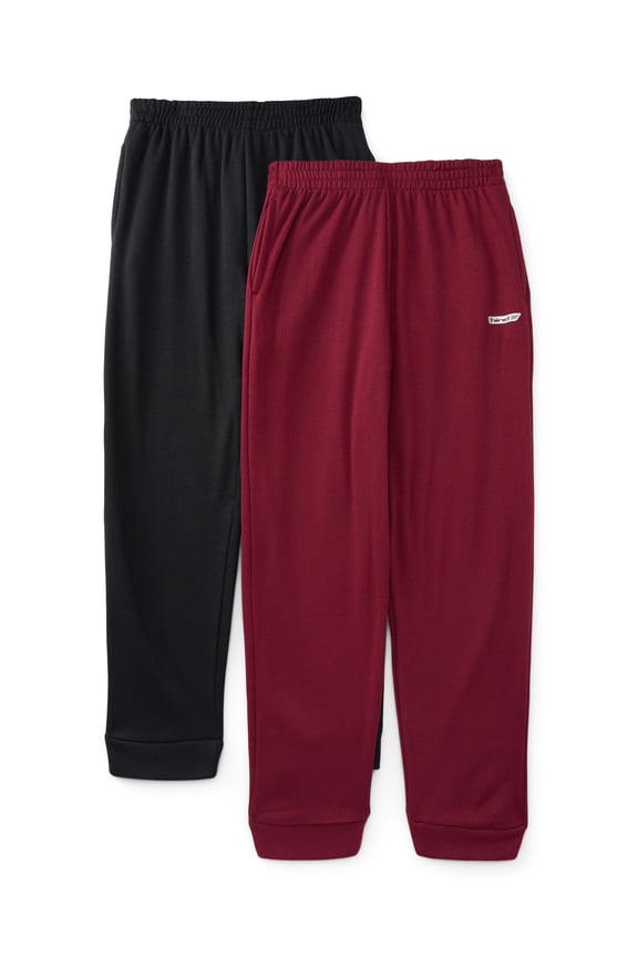 Boys Athletic Performance Fleece Joggers, 2-Pack, Sizes 4-16