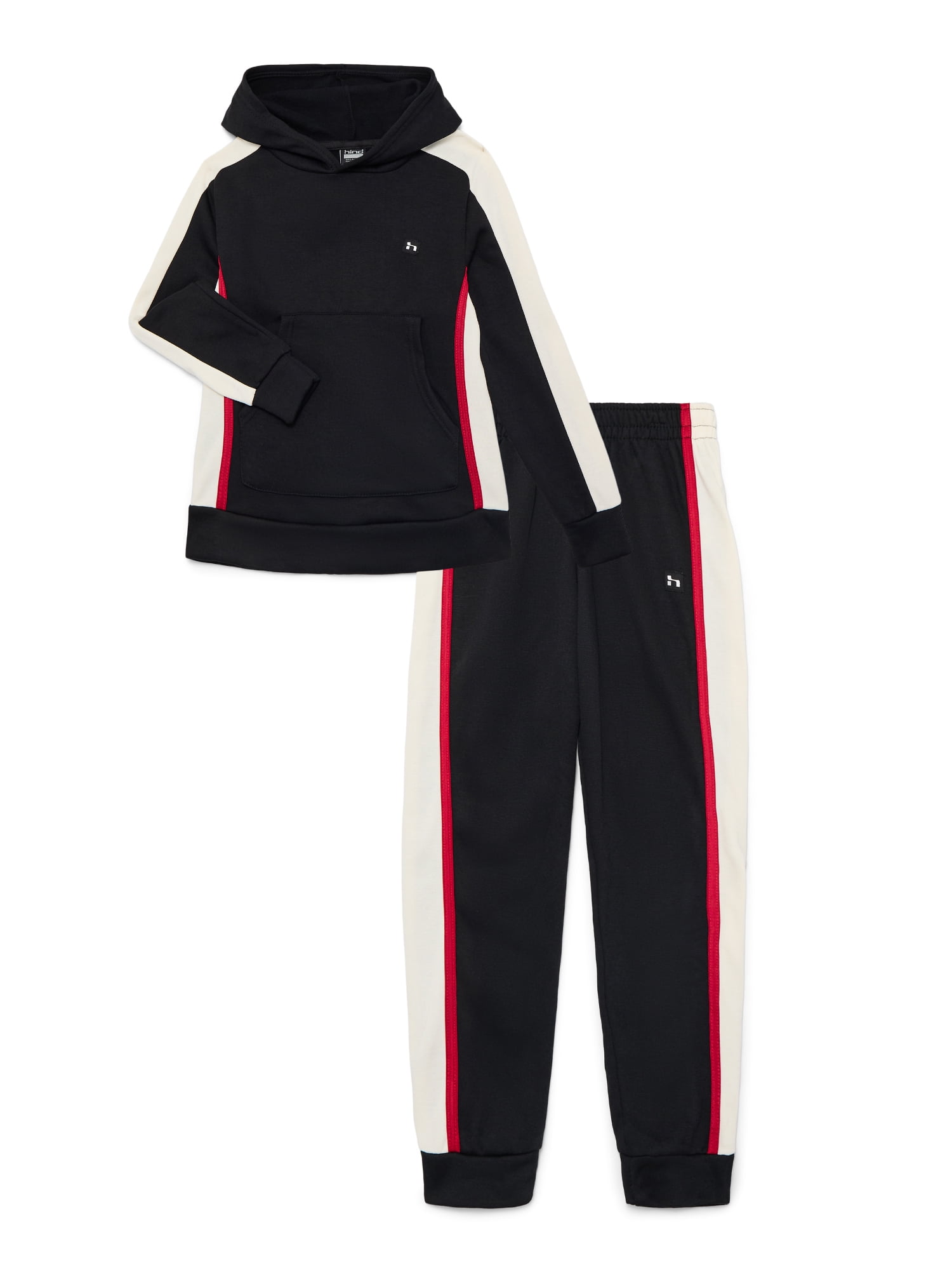 Hind Little and Big Boys Athletic Fleece Hoodie and Jogger Pants Set, 2-Piece, Sizes 4-16