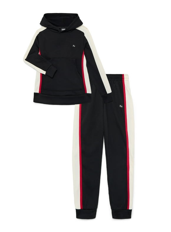 Little and Big Boys Athletic Fleece Hoodie and Jogger Pants Set, 2-Piece, Sizes 4-16
