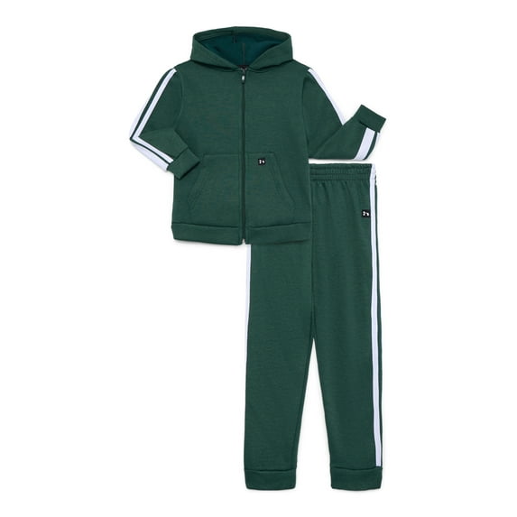 Hind Boys Athletic Zip Up Hoodie and Joggers Fleece Outfit Set, 2-Piece, Sizes 4-12