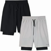 HIND Boys Active 2 Pack Compression Short Size 8-16