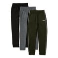 thumbnail image 1 of Hind Boys Active Fleece Jogger Sweatpants, 3-Pack, Sizes 4-16, 1 of 4