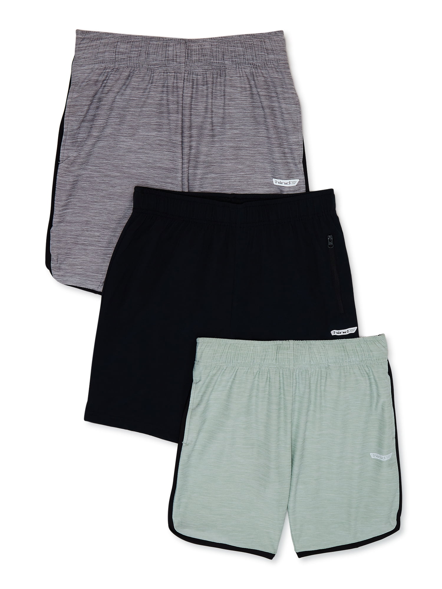 Hind Boys Activewear Athletic Shorts, 3-Pack, Sizes 4-16 - Walmart.com