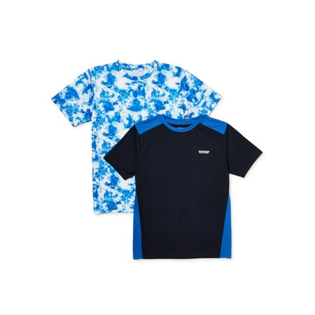 Hind Boys Short Sleeve Tech and Tie Dye T-Shirts, 2-Pack, Sizes 4-16