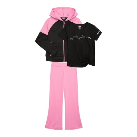 Hind Girl's Athletic Jacket, T-Shirt, and Pant, 3-Piece Set, Sizes 4-16