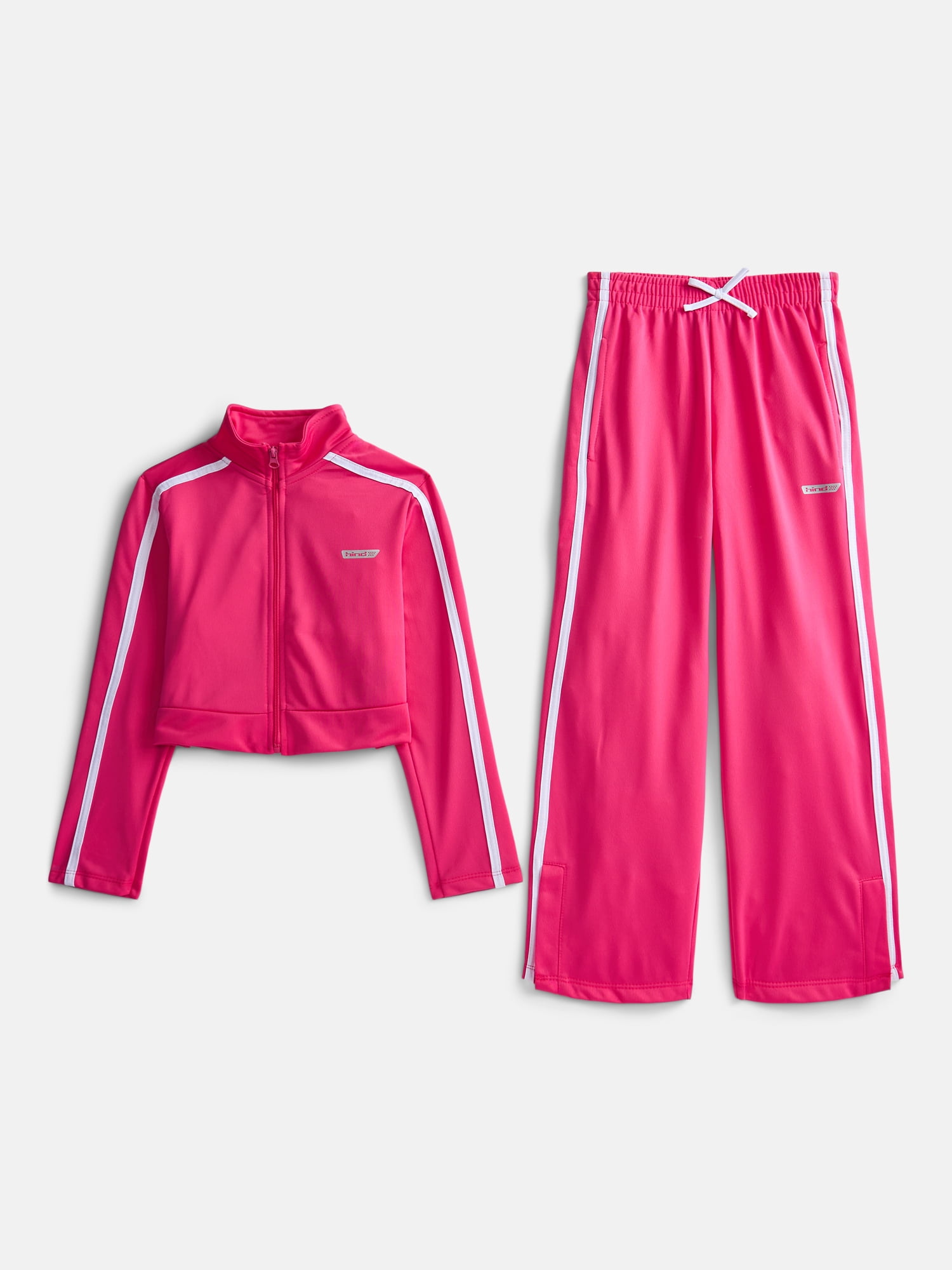 Hind Girls Athletic Performance Jacket and Open Botton Pants, 2 Piece, Sizes 4-16
