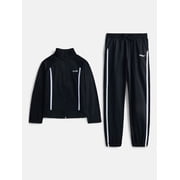 Girls Athletic Performance Jacket and Open Botton Pants, 2 Piece, Sizes 4-16