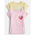thumbnail image 1 of Hind Girls Graphic Tee with Short Sleeves, 2-Pack, Sizes 4-16, 1 of 5