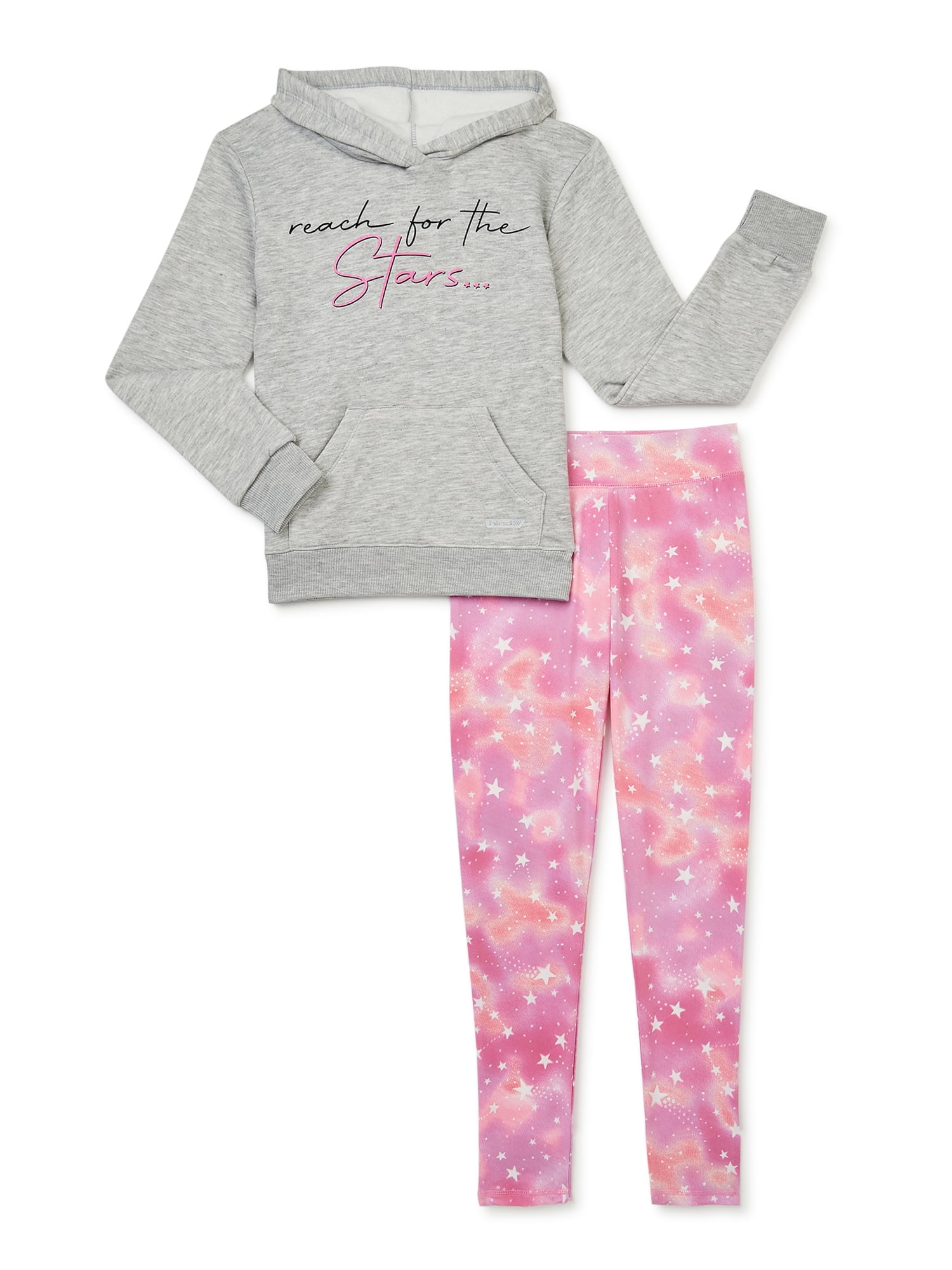 Hind Girls Hoodie and Leggings, 2-Piece Active Set, Sizes 4-16 ...