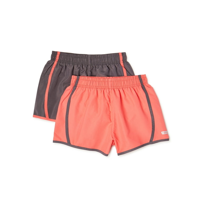 Hind Girls Solid Running Shorts 2 Pack Sizes 4 16 Walmart
