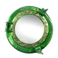 thumbnail image 1 of Hind Handicrafts Wall Mounted Vintage Nautical Ship Porthole Mirror for Home Decor | Pirate's Maritime Nautical Themed Decor | Vanity Mirror (12 INCHES, Green), 1 of 4