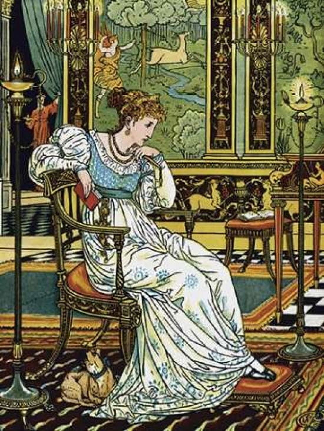 Hind in the Wood - In Thought Canvas Art - Walter Crane (18 x 24)