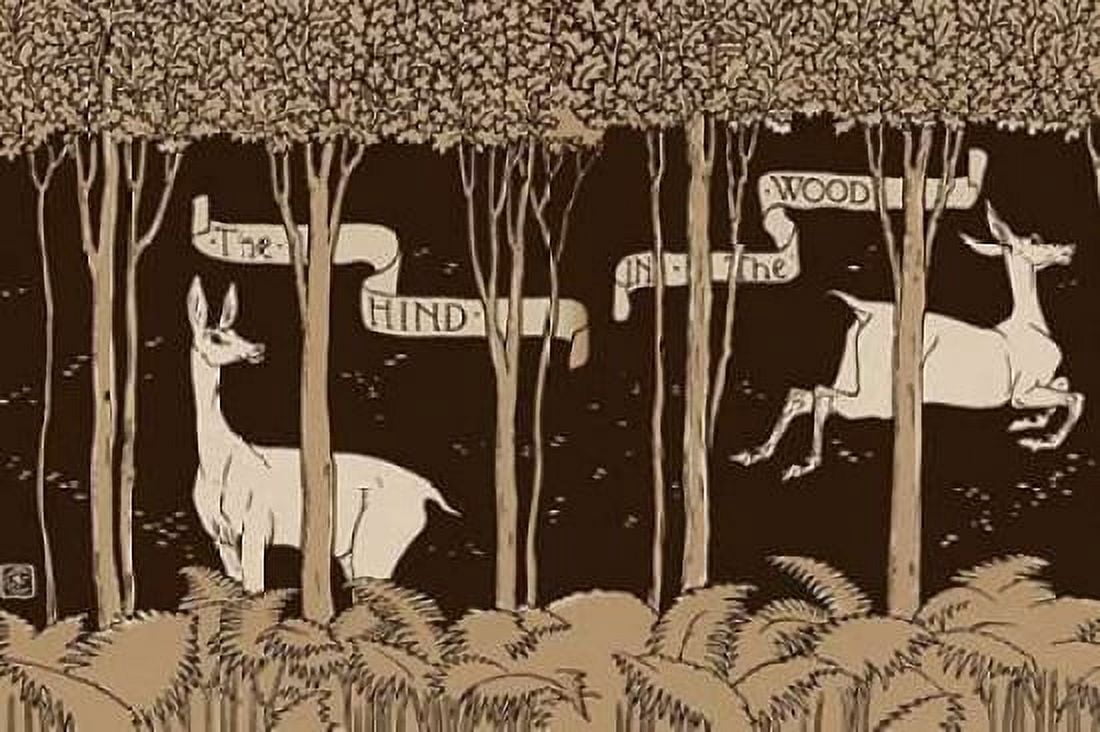 Hind in the Wood Title Page Canvas Art - Walter Crane (24 x 36)