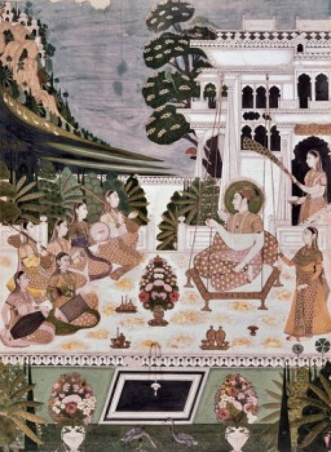 Hindola Raga 16-17th Century Indian Art Canvas Art - (24 x 36)