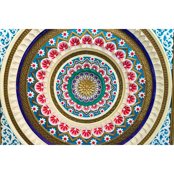 Hindu Ceiling Mumbai Poster Print - Richard Silver (36 x 24)