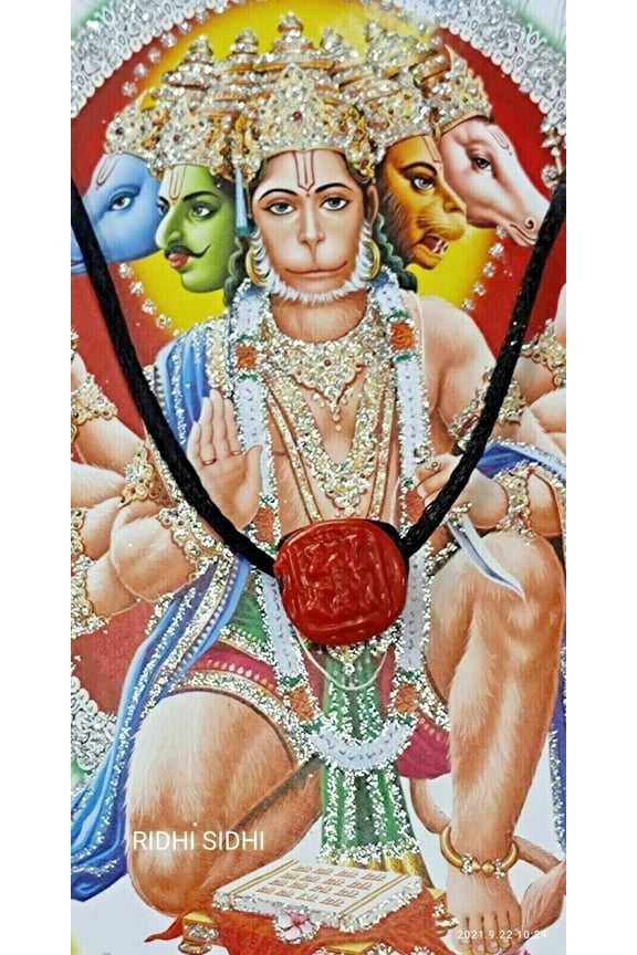 Hindu God Hanuman Temple Balaji Powerful Locket Protection from Evil Black magic