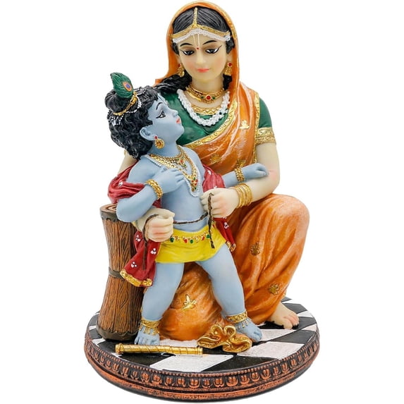 Hindu God Krishna And Yashoda 7 9 High Polystone Indian Murti Lord hindu-god-krishna-and-yashoda-7-9-high-polystone-indian-murti-lord