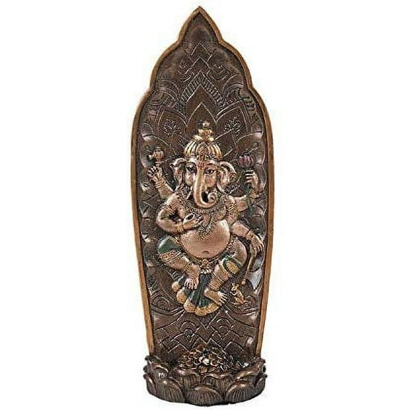 Hindu Nritya Ganapati Lord Ganesha And Vahana Mouse Incense Burner Holder Statue
