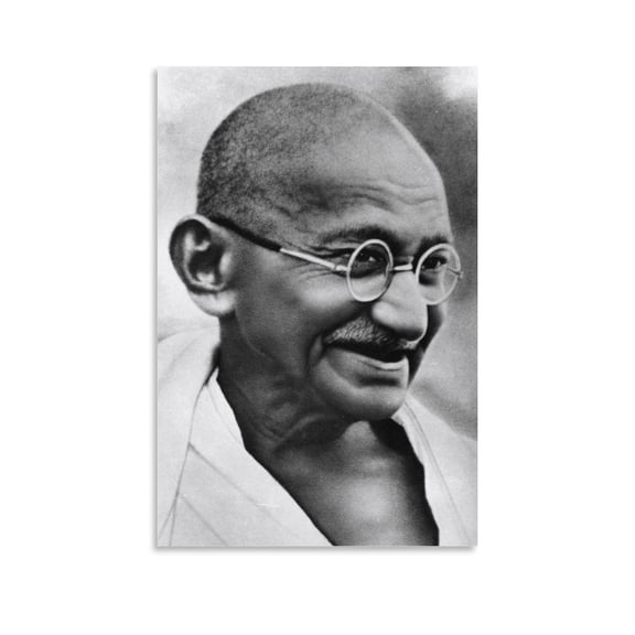 Hindu Reformers Mahatma Gandhi Poster Print Photo Art Painting Canvas Poster Home Decorative Bedroom Modern Decor Posters Gifts 12x18inch(30x45cm)