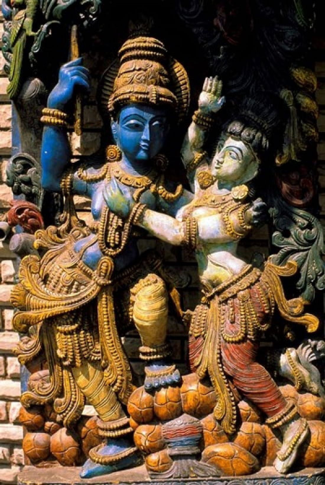 Hindu Temple Bangalore India Canvas Art - David R Frazier DanitaDelimont (12 x 17)