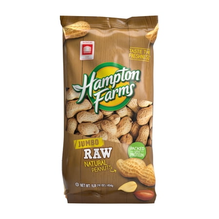 Hampton Farms Raw In-Shell Peanut Bag, 16 oz