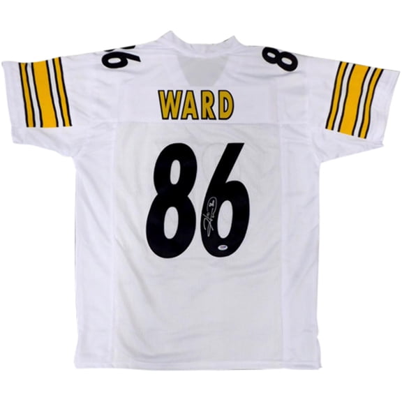 Hines Ward Autographed Pittsburgh (White #86) Custom Jersey - Beckett