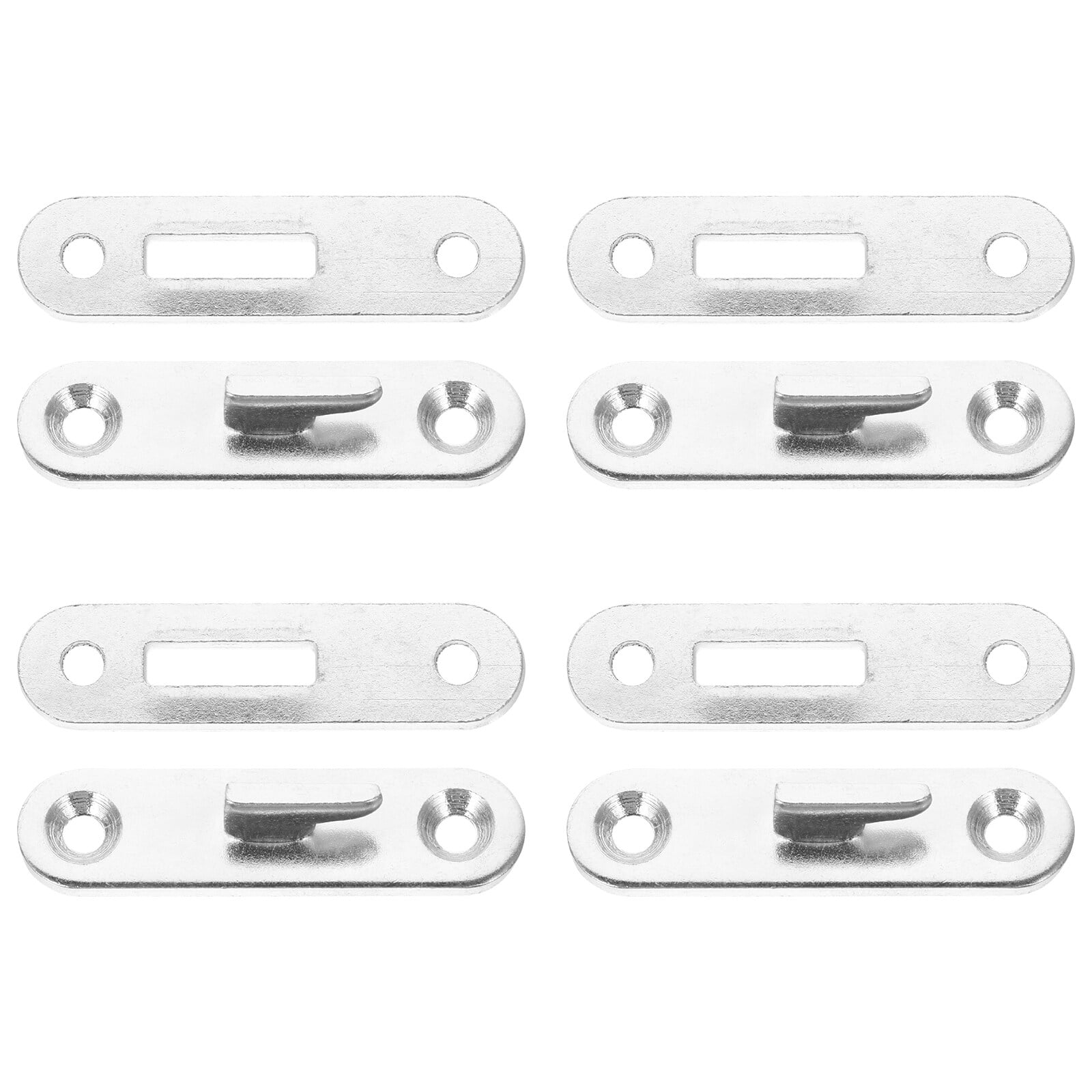 Hinge Bed Buckle 4 Pcs Wood Hook Rail Fastener Fasteners Zinc Round
