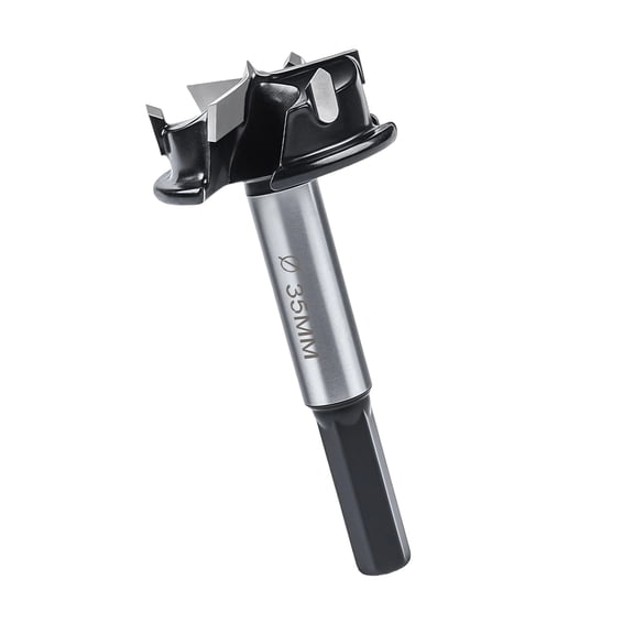 Hinge Cutter Tool Cabinet Hinge 35mm Hole Cutter 3 Flutes Alloy Steel Drill Bit With Depth Limiter For Crafts