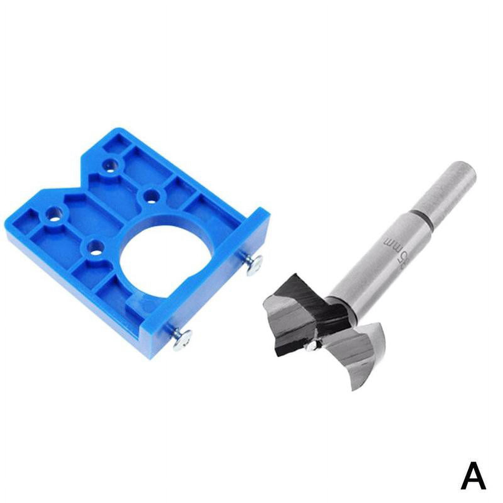Hinge Hole Drilling Guide Locator Hinge Drilling Jig Drill Bits Woodworking Door Hole Opener Cabinet Accessories Tool 35mm