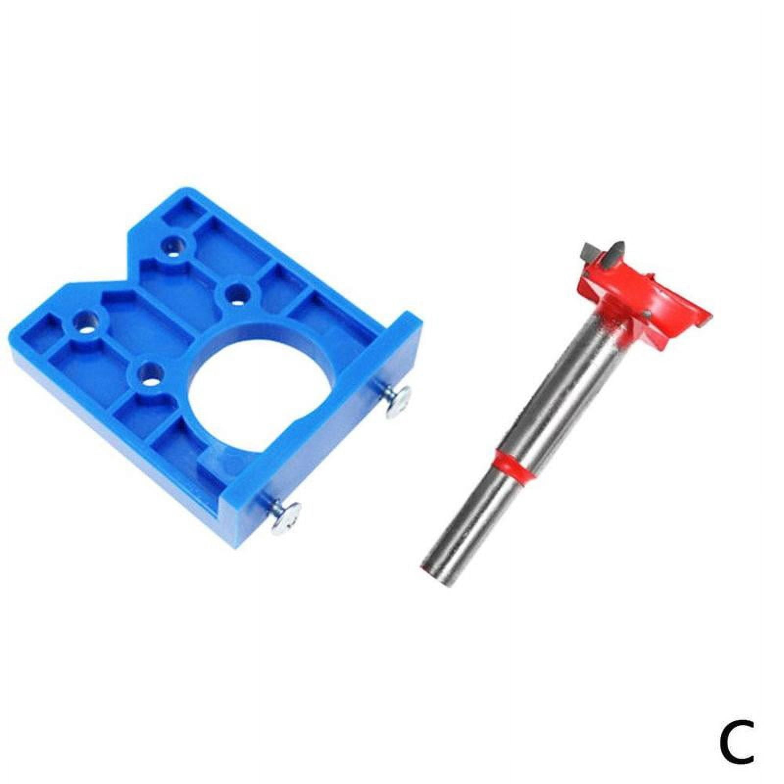 Hinge Hole Drilling Guide Locator Hinge Drilling Jig Drill Bits Woodworking Door Hole Opener Cabinet Accessories Tool 35mm