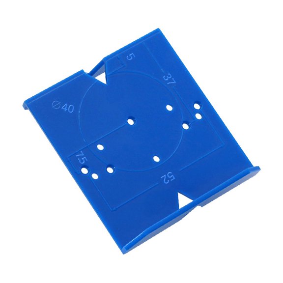 Hinge Hole Opener Quickly Marking Hole Depth Control Limitable Center Alignment Base Screw Holes 35/40mm Drilling Guide Locator for Carpentry