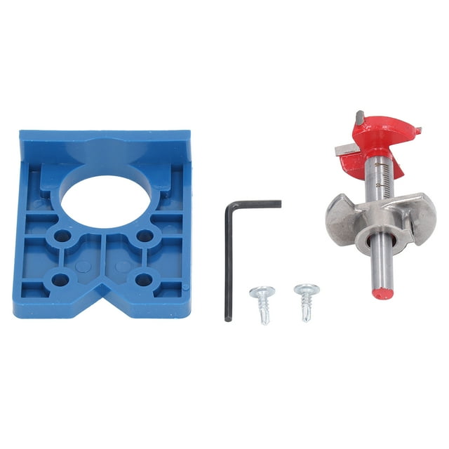Hinge Jig Drill Guide 35mm Concealed Drilling Tool Set Kit for Door Window Furniture - Walmart.com