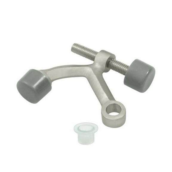 Hinge Mounted Pin Stop, Satin Nickel - Solid