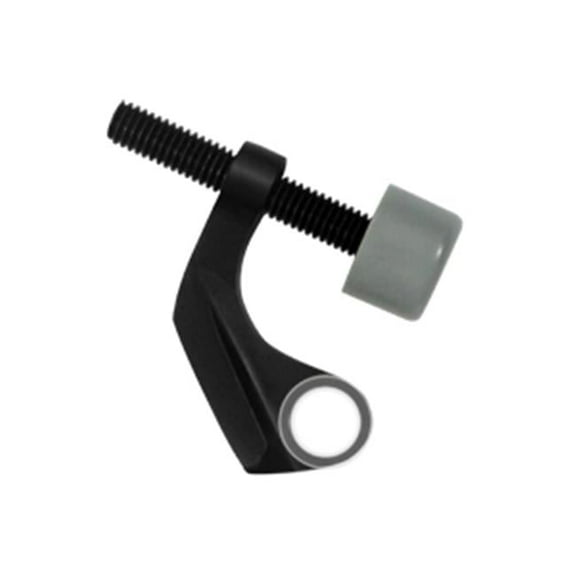 Hinge Mounted Pin Stop for Brass Hinges- Black - Solid