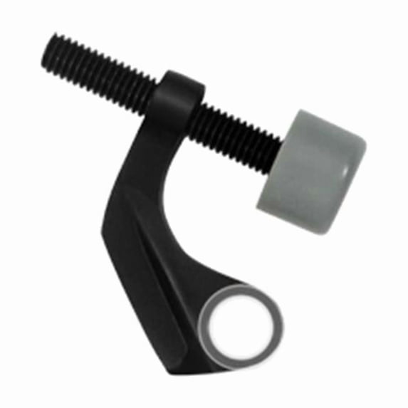 Hinge Mounted Pin Stop for Brass Hinges- Black - Solid