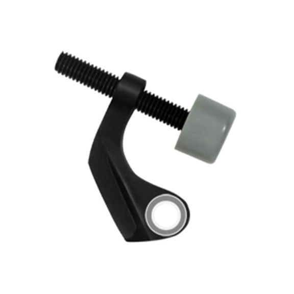 Hinge Mounted Pin Stop for Steel Hinges, Black - Solid