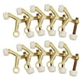 thumbnail image 1 of Design House Standard Hinge Pin Door Stop Wall Protectors with Rubber Tip, Polished Brass, 1 of 12