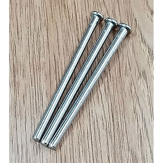 Hinge Pins for Doors - 4 inches - Satin Nickel - 3 Pack