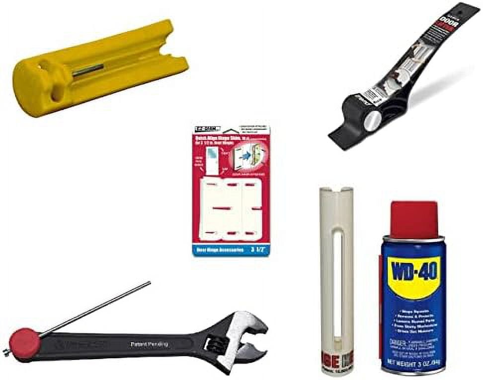 Hinge Replacement Repair Tool Kit Pinpopper, Door Shims, Knuckle